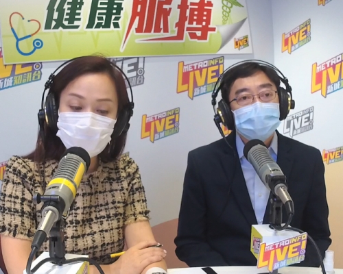高永文(右)接受陳凱欣訪問。 陳凱欣FB截圖