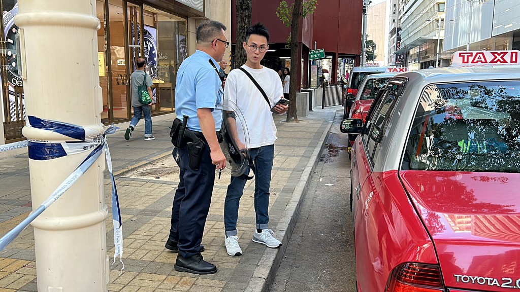 警方在場調查。林思明攝 警方在場調查。林思明攝