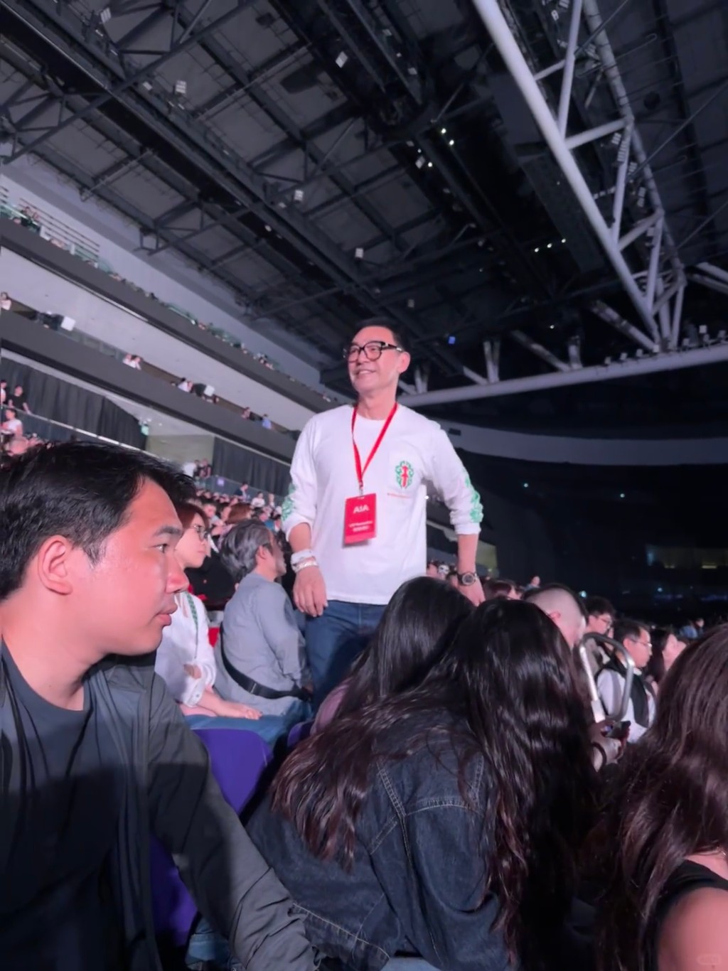 張曼玉和鍾鎮濤都有現身睇演唱會。 張曼玉和鍾鎮濤都有現身睇演唱會。