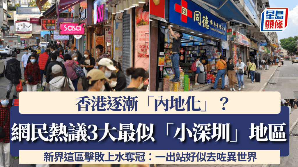 香港逐漸「內地化」？網民熱議3大最似「小深圳」地區 新界這區擊敗上水奪冠：一出站好似去咗異世界