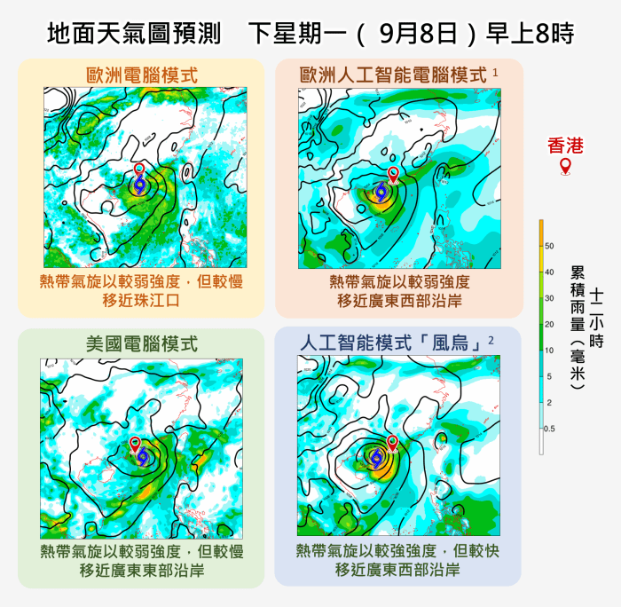 電腦模式對其熱帶氣旋的強度及移速仍有分歧。天文台天氣隨筆 電腦模式對其熱帶氣旋的強度及移速仍有分歧。天文台天氣隨筆