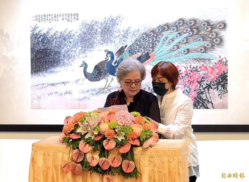 林婉珍離婚後成為知名水墨畫家。自由時報 林婉珍離婚後成為知名水墨畫家。自由時報