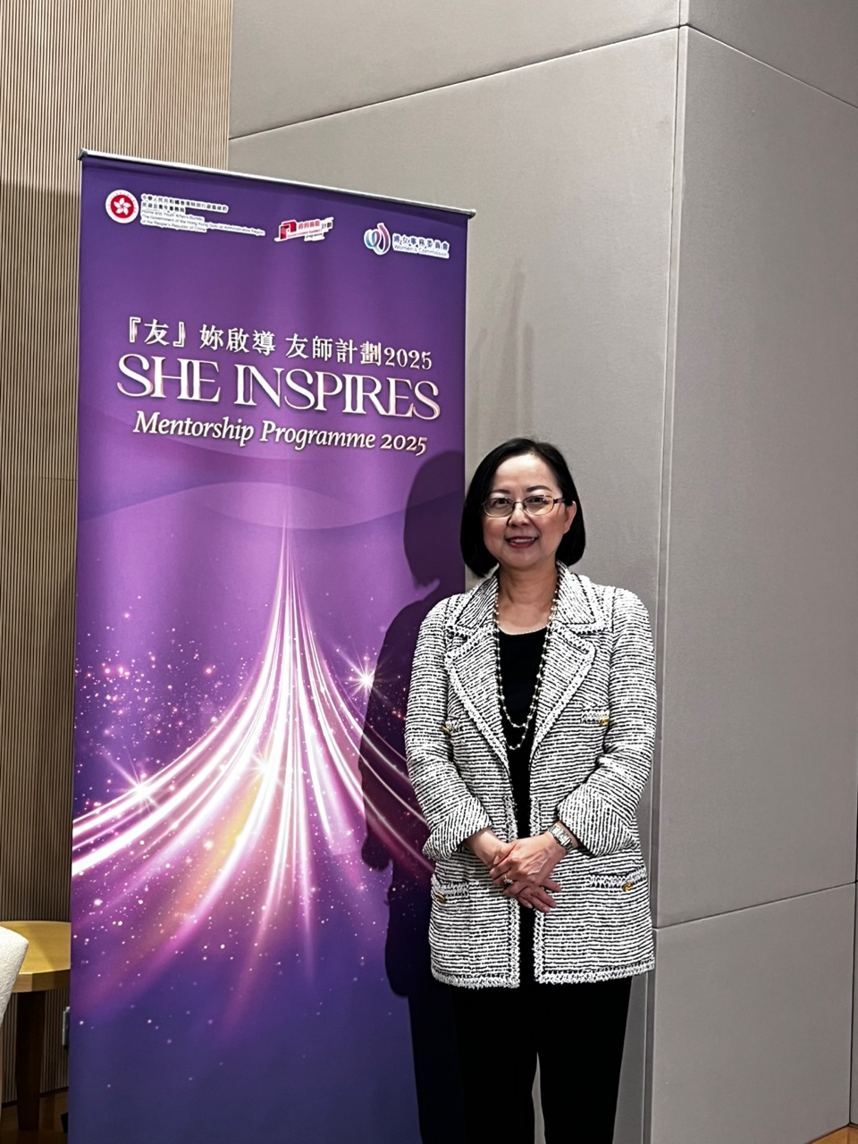 香港總商會主席陳瑞娟。李健威攝 香港總商會主席陳瑞娟。李健威攝