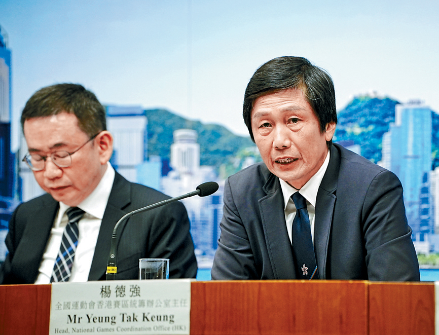 楊德強表示，比賽將全程採取閉環管理，不設公眾觀賽區。