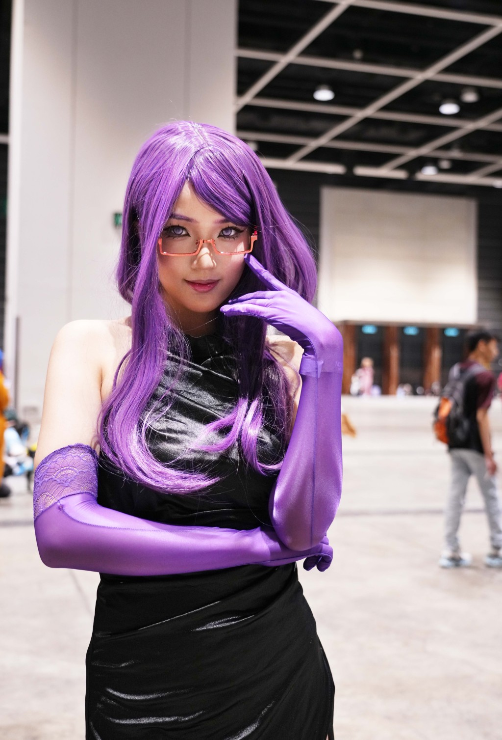 Cosplayer扮演日本漫畫《東京喰種》「神代利世」。 Cosplayer扮演日本漫畫《東京喰種》「神代利世」。