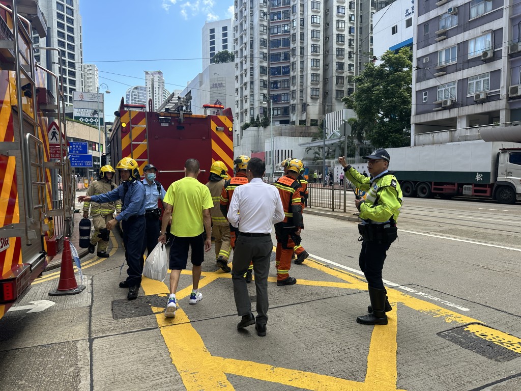 警員到場。劉漢權攝