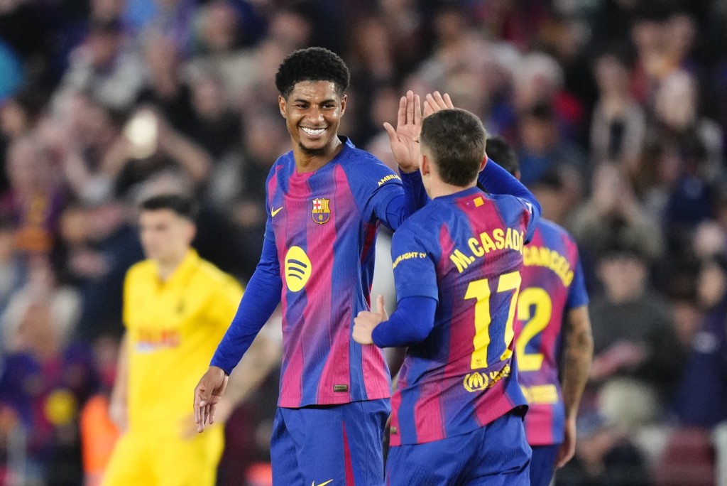 拉舒福特希望留效巴塞。法新社