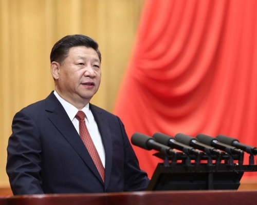 習近平應約與美國總統特朗普通電話。資料圖片