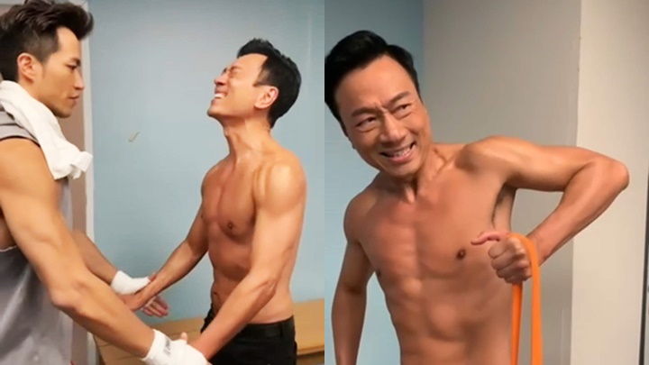 為了拍《拳王》,祥仔努力操肌,是一次新挑戰。