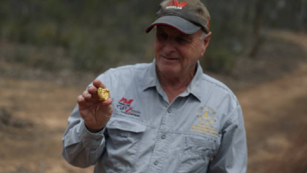 今年早些時候密爾斯尋獲的一塊3.5盎司金塊。路透社