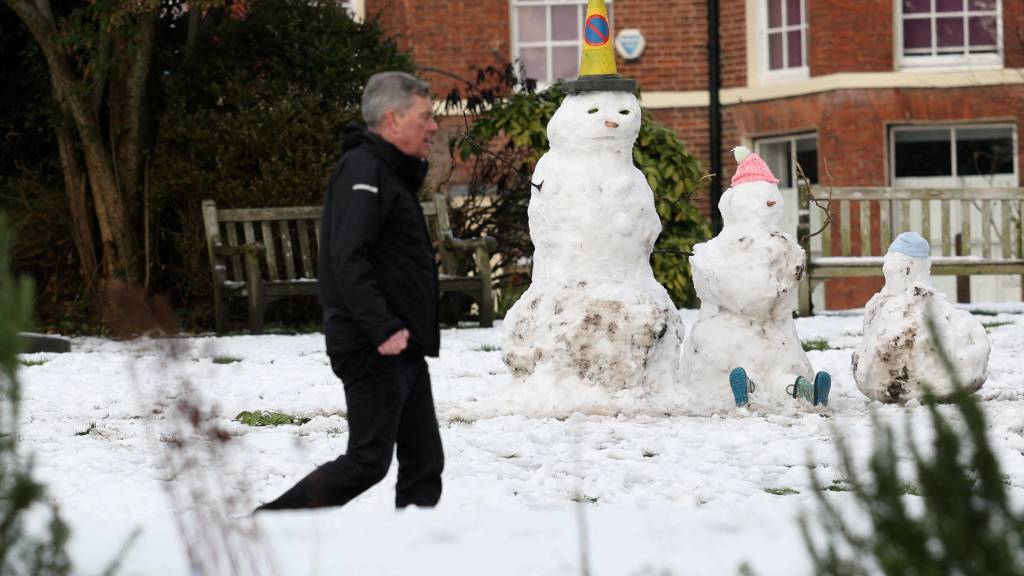 「戈雷蒂」風暴為英國西米德蘭茲郡帶來強烈降雪和暴雨。 路透社
