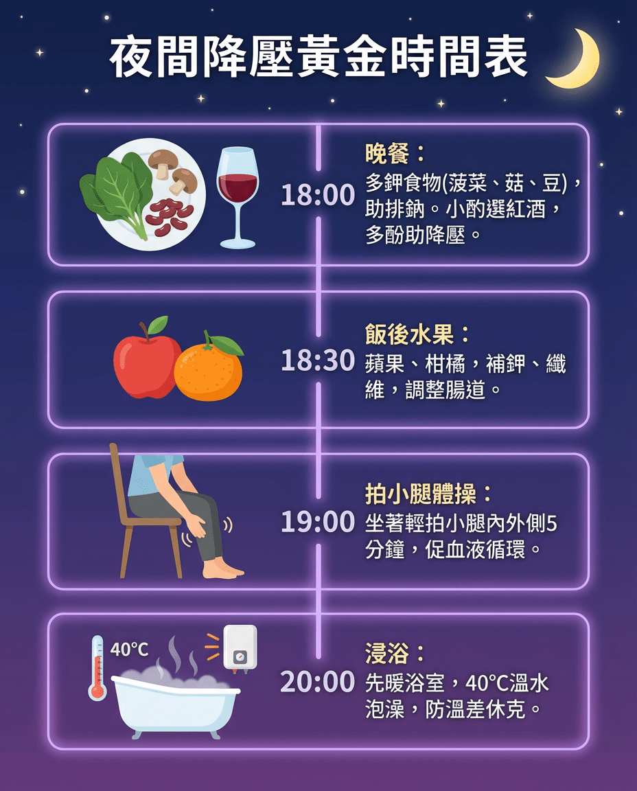 夜間降壓黃金時間表