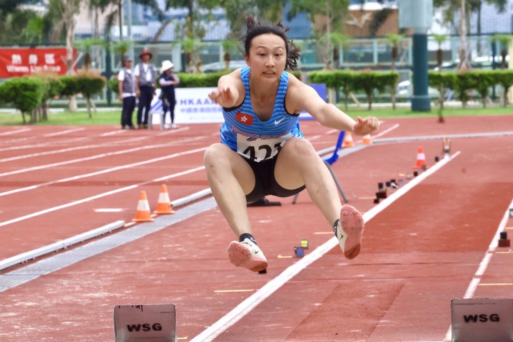 季軍賈慧妍。徐嘉華攝 季軍賈慧妍。徐嘉華攝