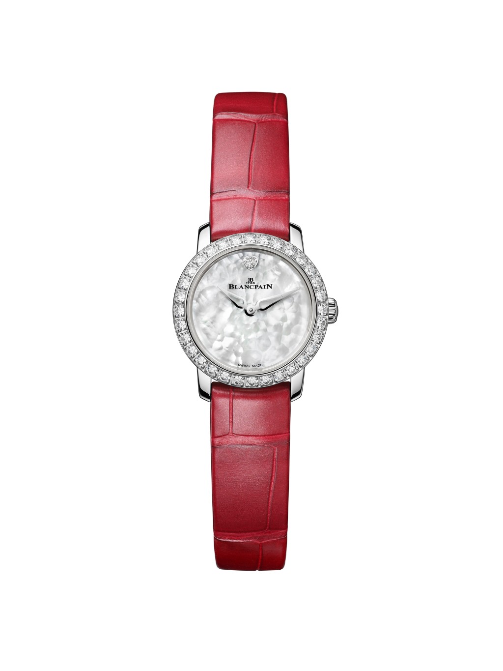 Blancpain Villeret Saint Valentin 2026，錶殼：21.5mm白金/ 機芯：615自動/ 限量：14枚/ 售價：$166,000。