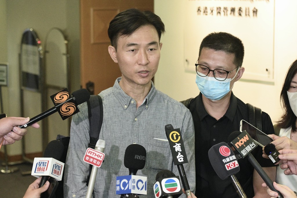 社區組織協會幹事彭鴻昌。 社區組織協會幹事彭鴻昌。