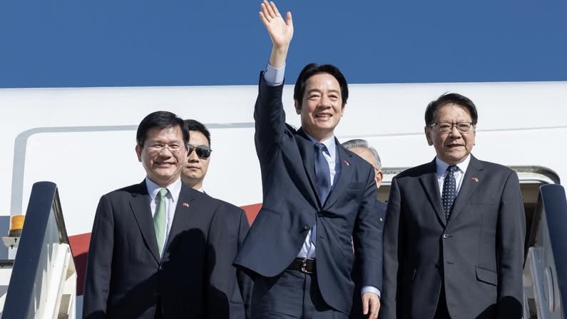 賴清德突宣布已抵達斯威士蘭。 賴清德fb