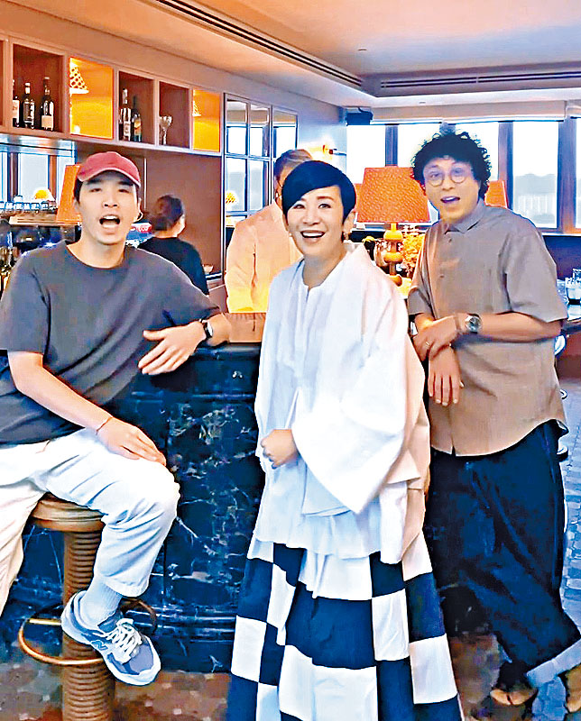 梁仲恆、君如、尹志文在公布結果一刻正好相約在一起，笑言非常神奇。