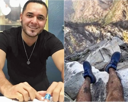 美國一名男子獨自行山卻迷路，最終有網民憑着他傳來的照片成功找到他。網圖