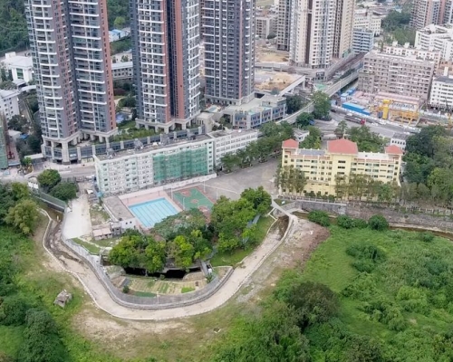 內地邊防部隊疑佔用沙頭角土地。傳真社圖片
