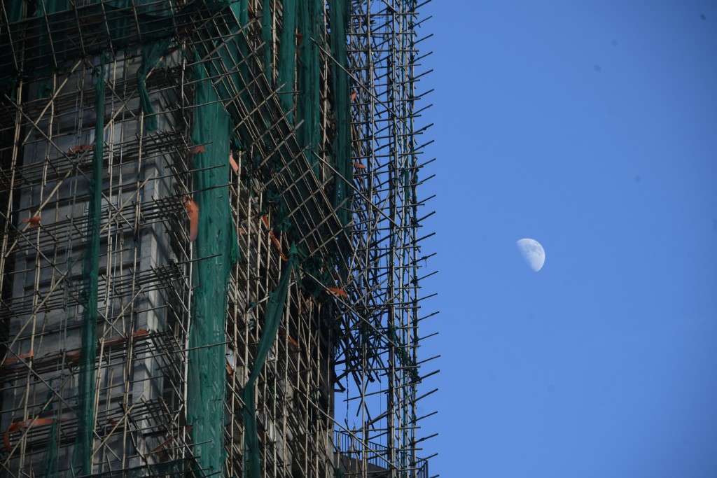 大埔宏福苑早前發生五級大火。 大埔宏福苑早前發生五級大火。