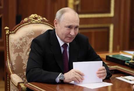 俄總統普京周四攝於莫斯科。 REUTERS