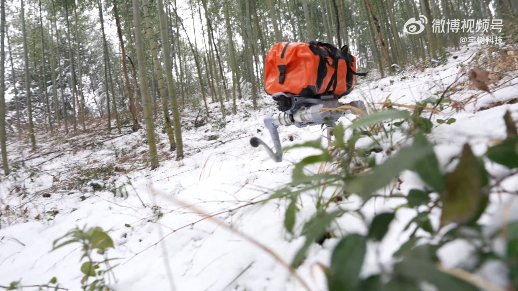 宇樹科技「Unitree As2」四足機械人規格強勁。微博@宇樹科技