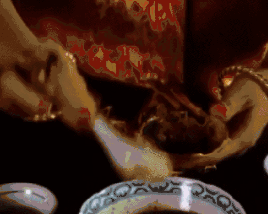 電視劇《紅樓夢》蟹宴的場景。虎嗅@識味Foodledge