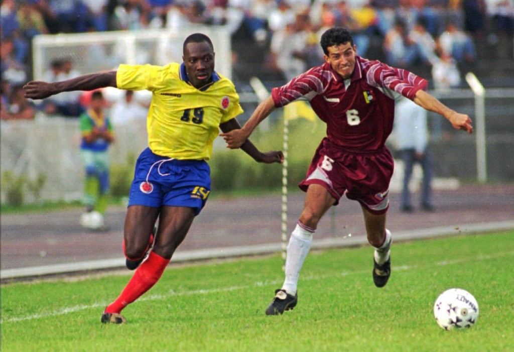 連干是90年代哥倫比亞國家隊中場主力。 AP