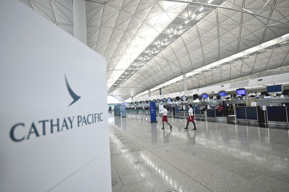 國泰航空將三分一客機遷至澳洲停泊。資料圖片