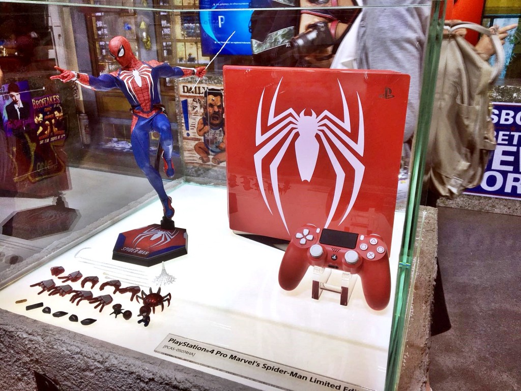 「PS4 Pro Marvel’s Spider-Man限定版套裝」,在動漫節率先接受預訂,每日限量100部。