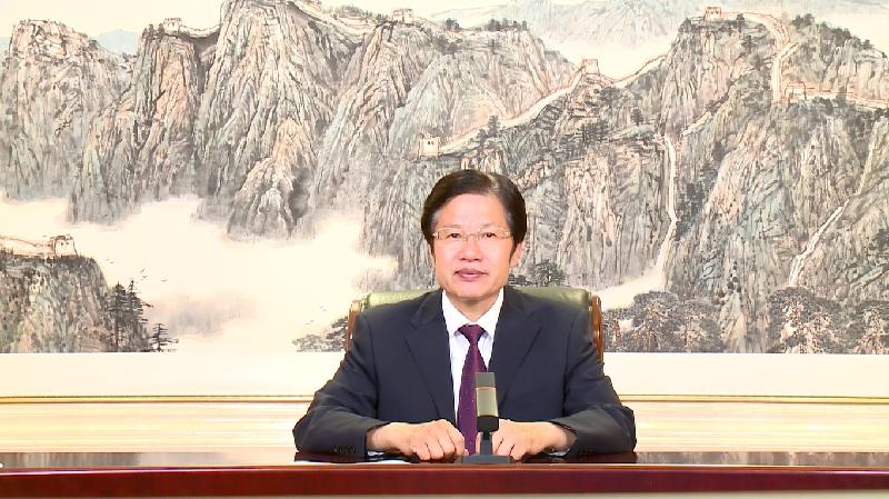 全國政協副主席及中華全國工商業聯合會主席高雲龍發表開幕主旨演講。政府新聞處