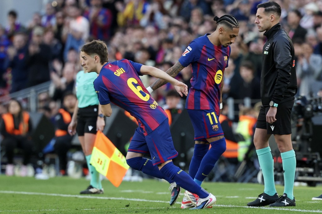 加维养伤半年后复出。法新社 加维养伤半年后复出。法新社