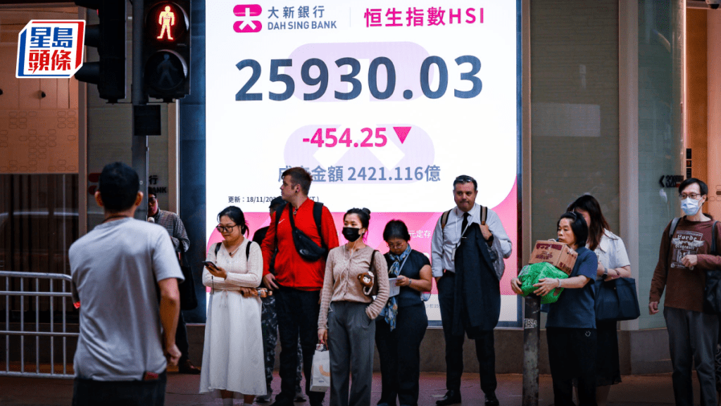恒指泻454点 汇控友邦领跌 宏桥配股挫6% 专家料下试25600点｜港股收市