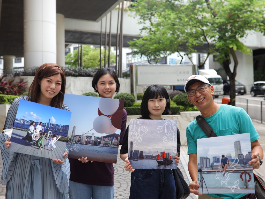 《香港海岸線》攝影展早前以香港海岸綫為主題，邀請了多位藝術家一起發揮創意，May（左一）是其中一人。