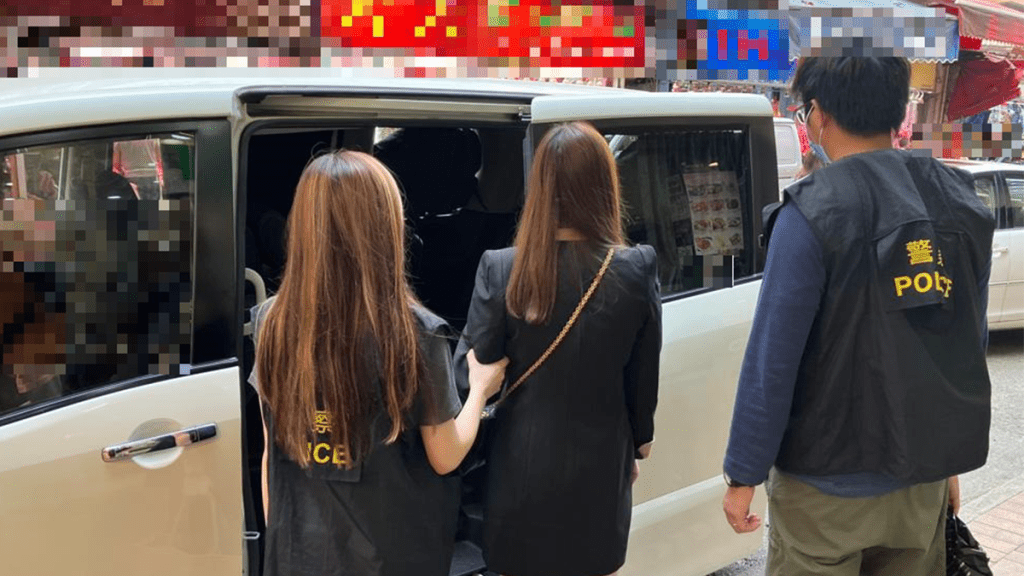 警方拘捕一名39岁内地女子。警方提供