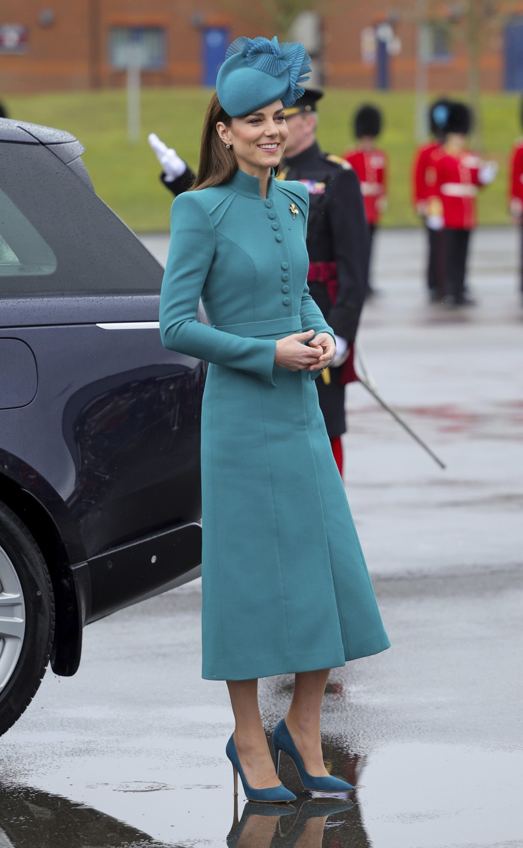 英国凯特王妃出席2023年圣博德节活动。 美联社