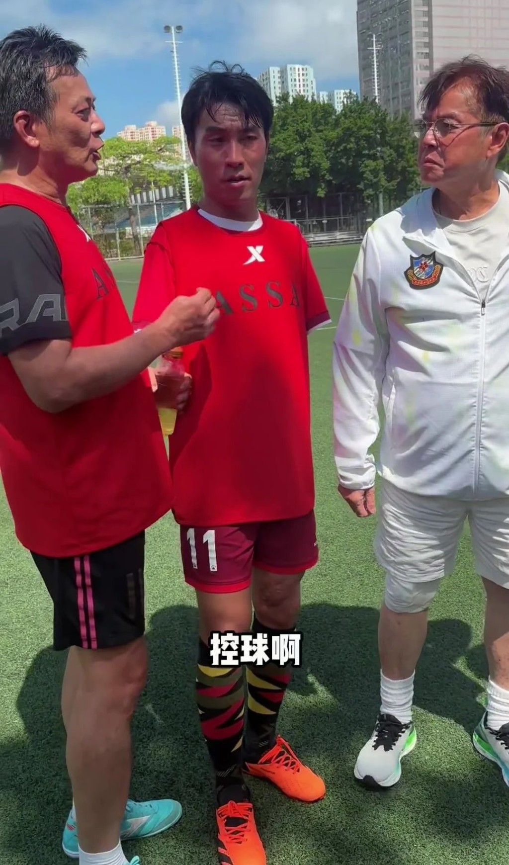 劉洋和李金凱接受黃日華和譚詠麟的測試。 劉洋和李金凱接受黃日華和譚詠麟的測試。