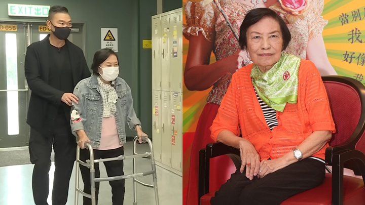 余慕蓮近日由鄧達智陪伴下返TVB受訪。
