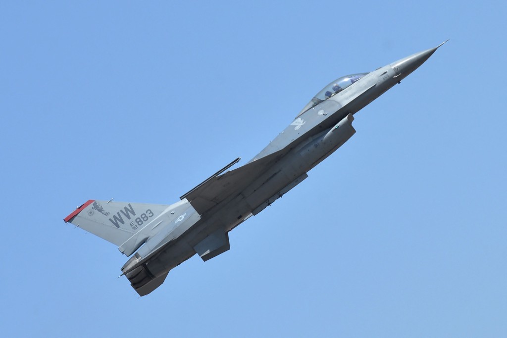美軍自1979年起操作F-16戰機。法新社