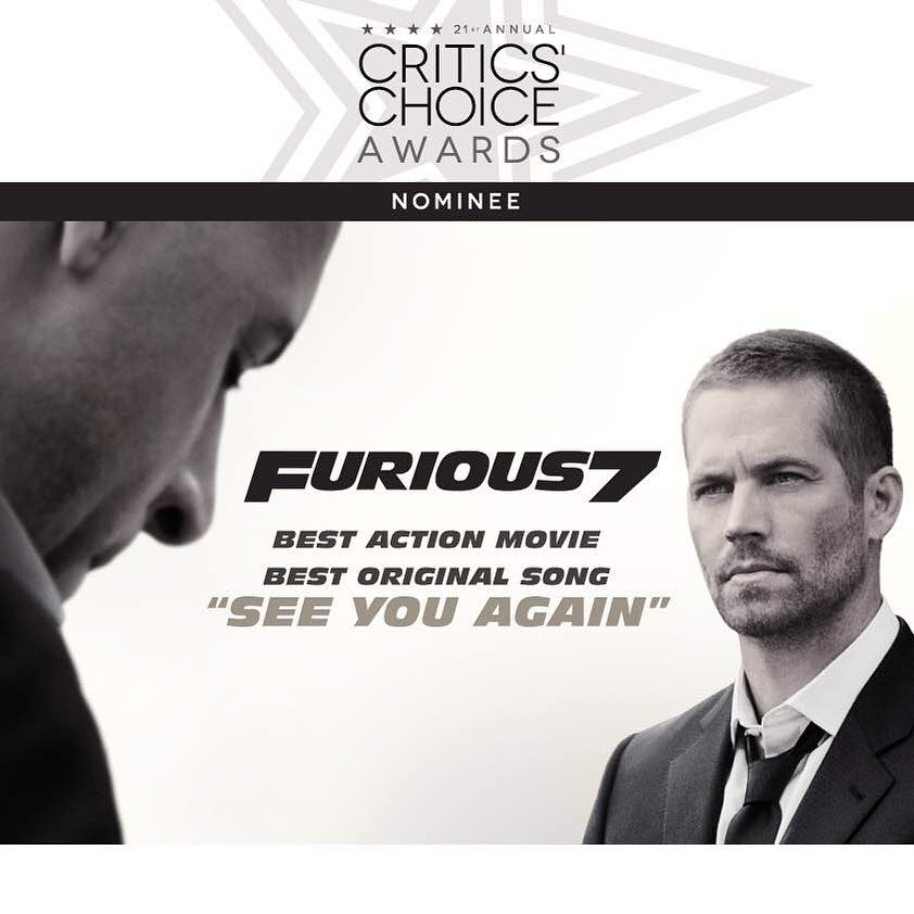 《狂野時速》系列男主角保羅獲加於13年因車禍離世，電影第7集是他的遺作，全球勁收近15.2億美元票房（約118億港元)。