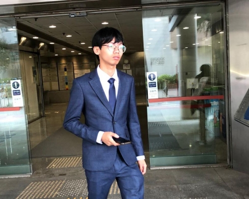 鍾翰林獲准以500元現金保釋。蕭文軒攝