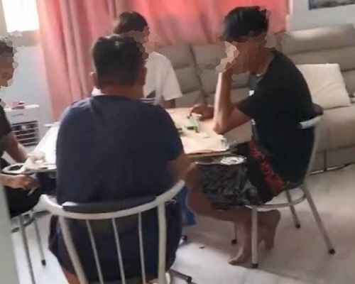 屋主無視違規招朋呼友打麻將群聚挨罰。