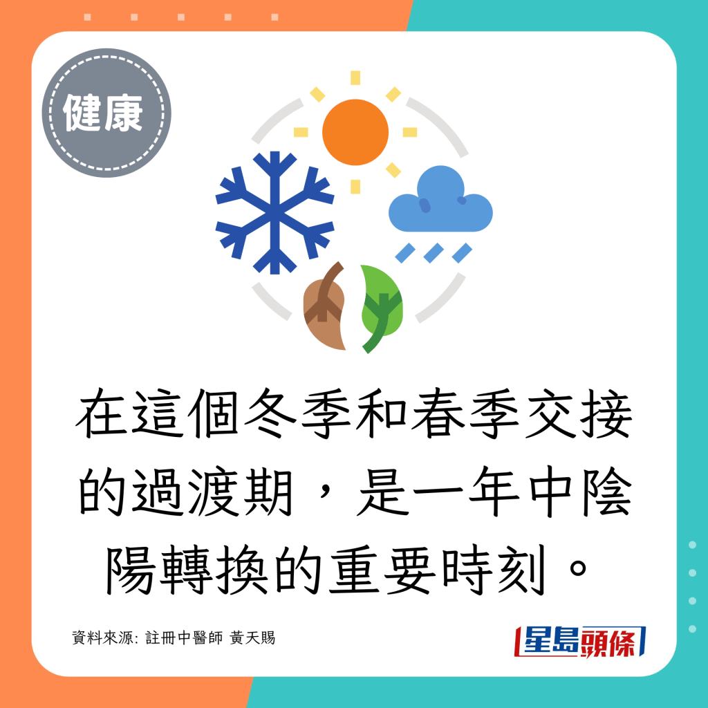 在這個冬季和春季交接的過渡期，是一年中陰陽轉換的重要時刻。