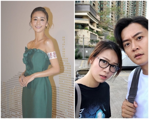 心美（左圖）透露，心穎已知自己參演的劇集播出。