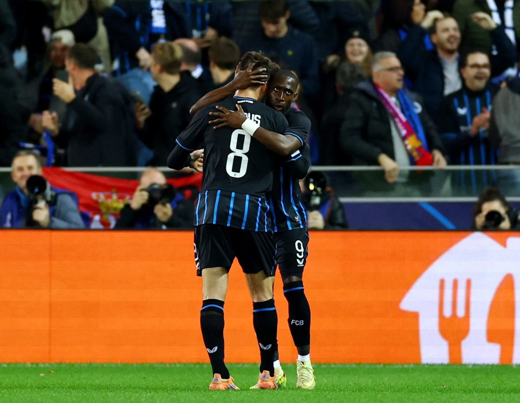 布魯日3：3巴塞隆拿。路透社