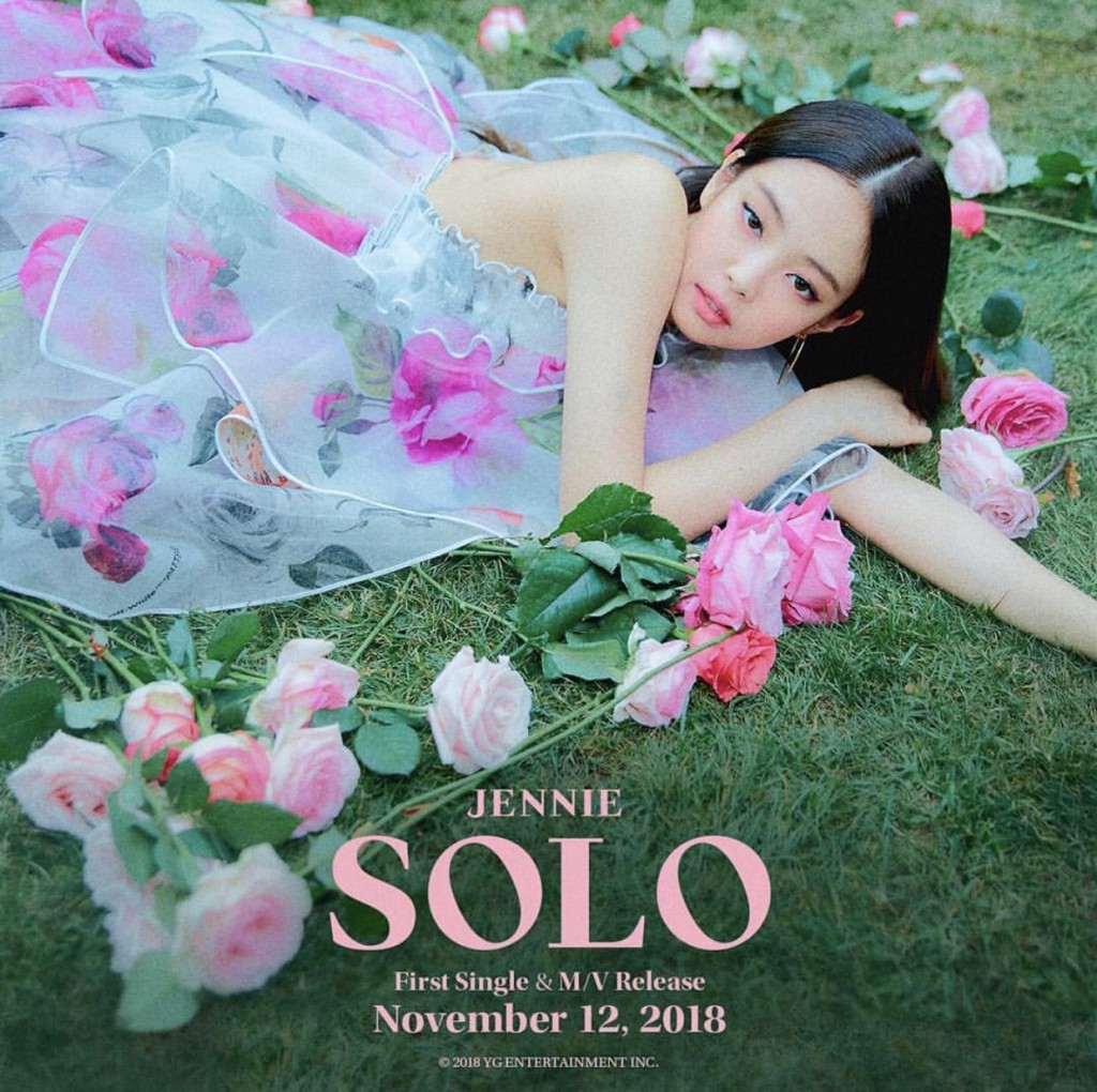 Jennie是首位推出個人作品的BLACKPINK成員,於18年推出《Solo》。