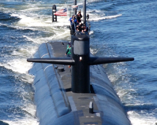 在核動力潛艇艦隊服役前，澳洲可能先向美國租用洛杉磯級（Los Angeles-class）攻擊潛艇。 （網上圖片）
