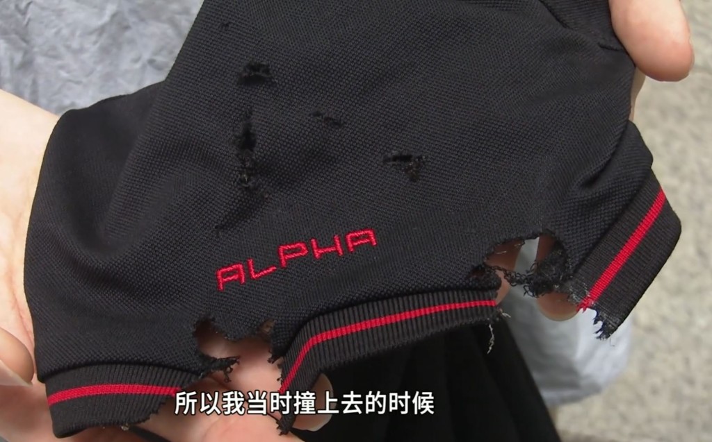 廣州大橋驚現攔路風箏線，多名司機被割頸𠝹衫兼炒車。DV現場