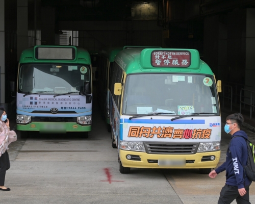 小巴司機可申請病毒檢測。資料圖片