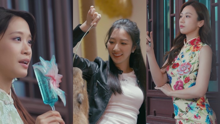 何沛珈着旗袍大晒S身形  何依婷玲瓏浮凸孖林凱恩餵水豚